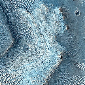 A Large, Banded Angular Fragment in Nili Fossae ESP_035062_1995