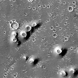 rootless cones in Utopia Planitia, Mars