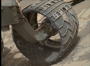 mars rover wheel damage