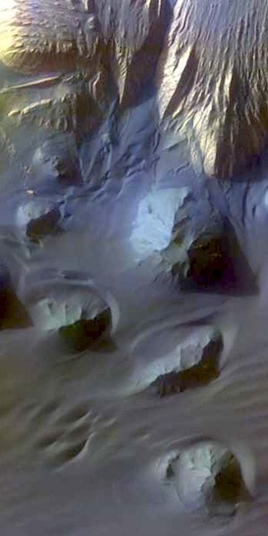 Ganges Chasma sediments false color (THEMIS_IOTD_20150123)