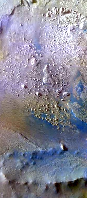 Sediments in Schiaparelli Crater (THEMIS_IOTD_20160125)
