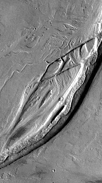 Channels of Olympica Fossae (THEMIS_IOTD_20160329)