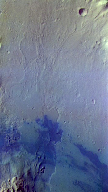 Northeast Gale Crater in false color (THEMIS_IOTD_20161219)