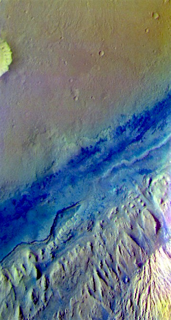 Gale Crater false color (THEMIS_IOTD_20170411)