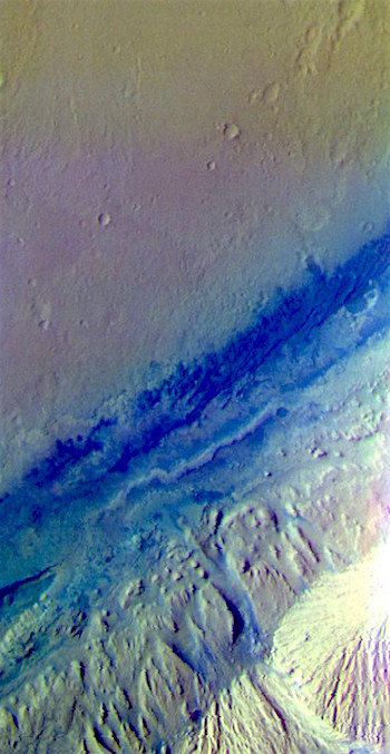 Gale Crater in false color part 2 (THEMIS_IOTD_20170412)