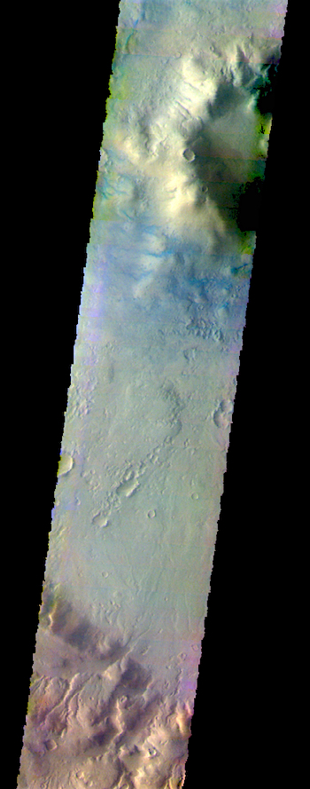 Lohse Crater in false color (THEMIS_IOTD_20170712)