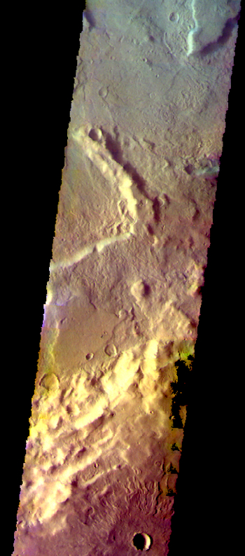 Newton Crater false color (THEMIS_IOTD_20170711)