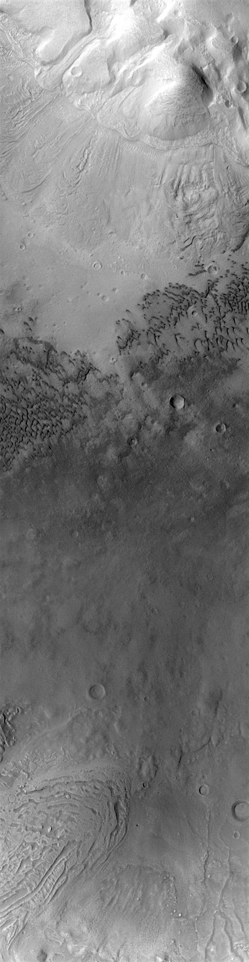 Glacial terrain in Moreux Crater (THEMIS_IOTD_20171117)