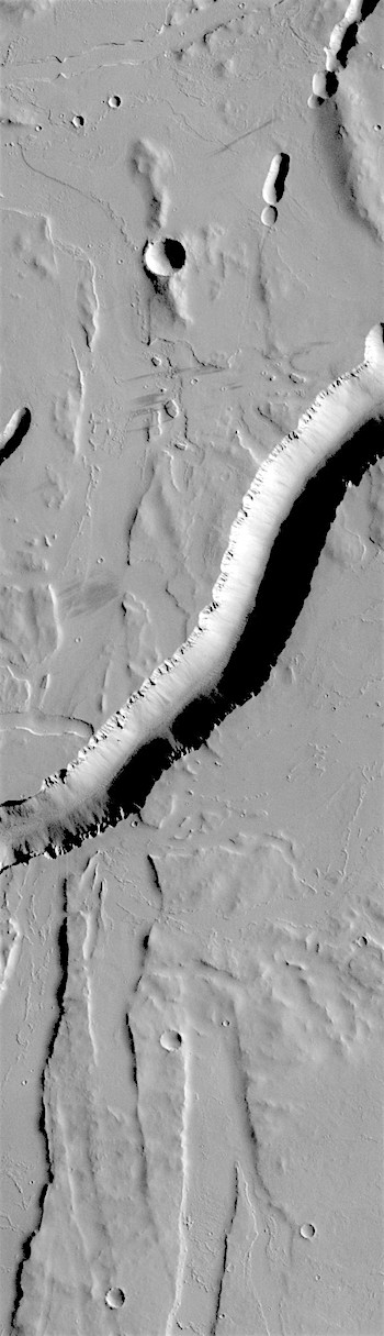 Channels cutting channels in Olympica Fossae (THEMIS_IOTD_20180412)