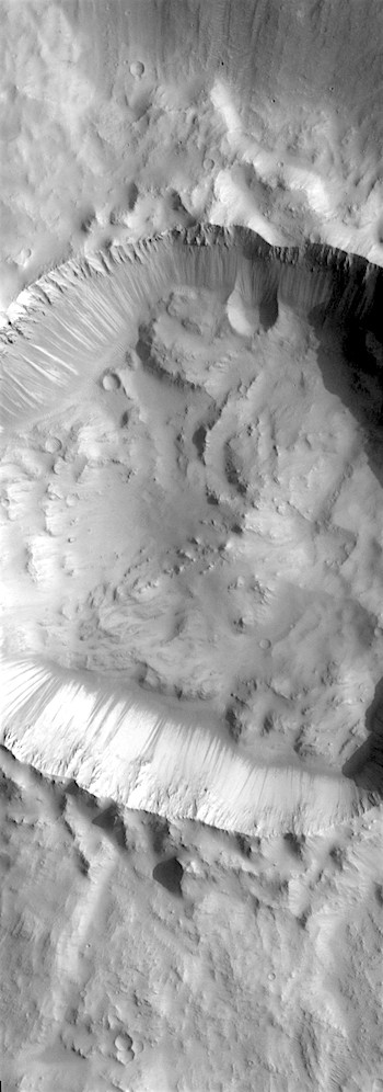 Slope streaks in a crater (THEMIS_IOTD_20180622)