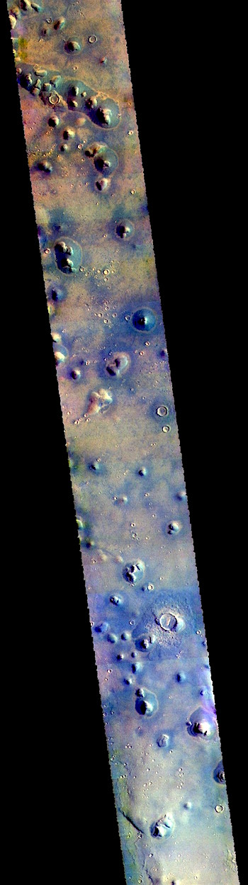 Isolated hills on Arcadia Planitia (THEMIS_IOTD_20181023)