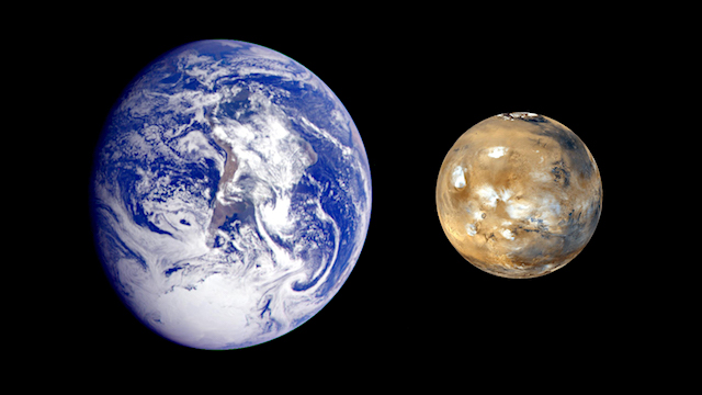 Earth Mars Comparison