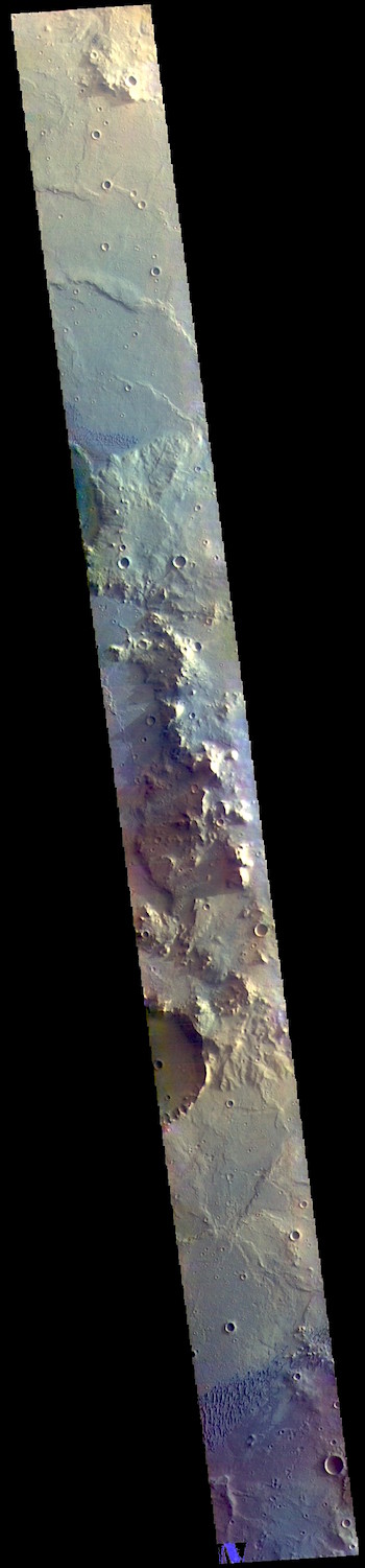 Herschel Crater in false color (THEMIS_IOTD_20190219)