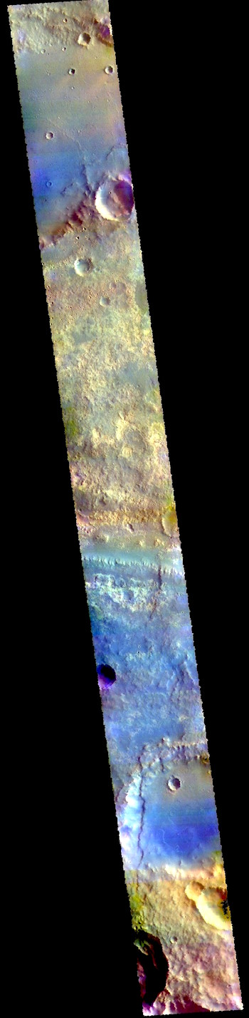 Mawrth Vallis in false color (THEMIS_IOTD_20190218)