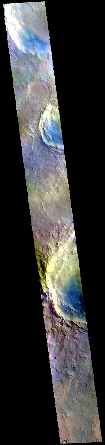 Impact craters in Arabia Terra (THEMIS_IOTD_20190329)