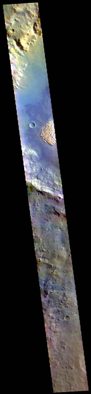 Pollack Crater in false color (THEMIS_IOTD_20190417)