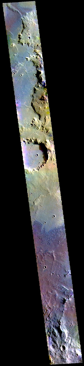 Herschel Crater floor in false color (THEMIS_IOTD_20190529)